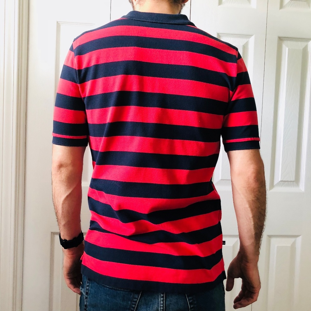 Boys Brooks Brothers Fleece Striped Polo Shirt L - Picture 2 of 4